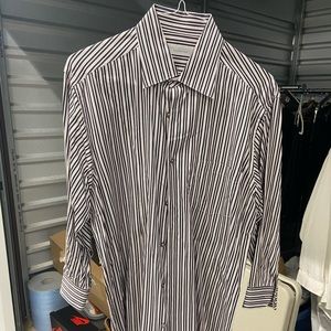 STRIPED ERMENEGILDO ZEGNA DRESS SHIRT